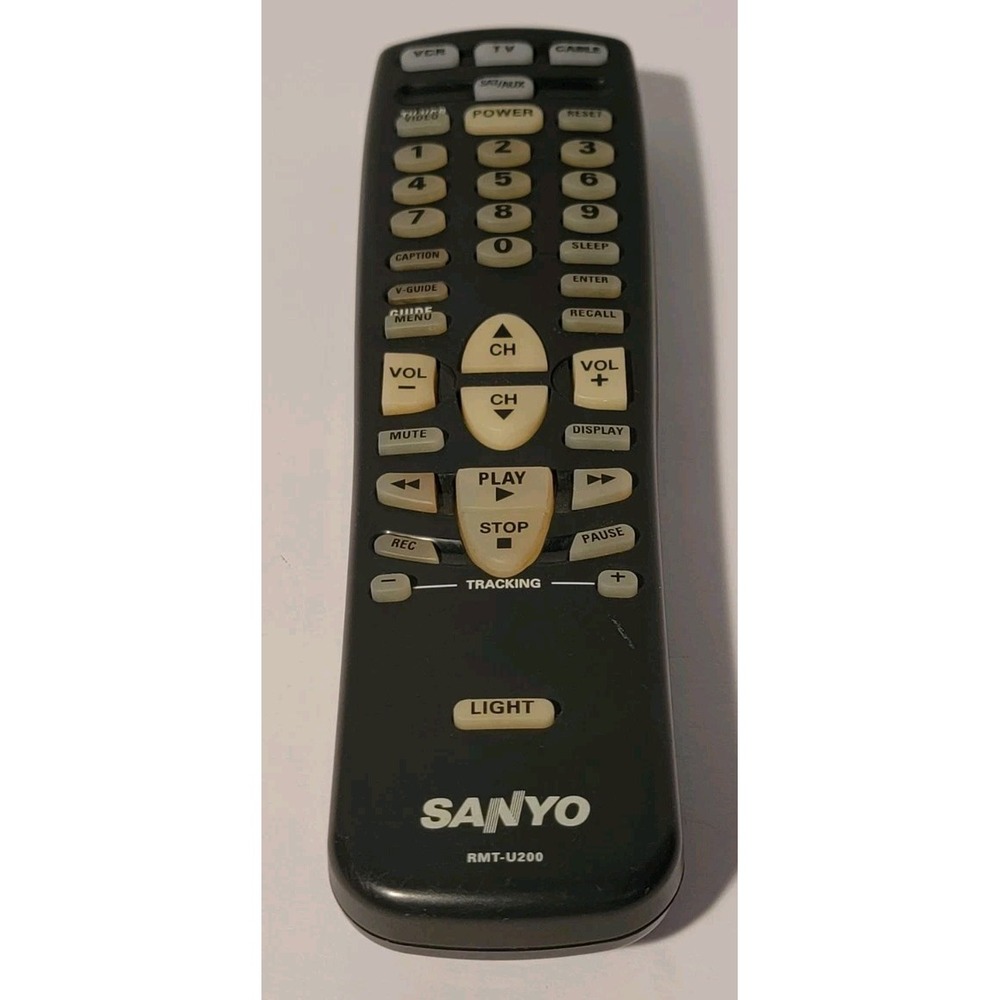 Sanyo TV VCR Cable Remote Control Quick Guide #RMT-U210 - Picture 6 of 7